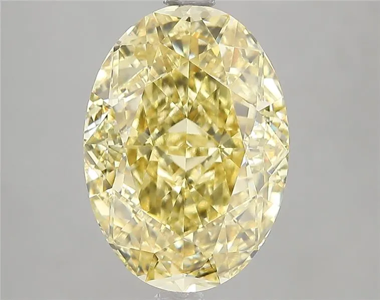 5.02ct Oval Lab Grown Diamond (Colour Fancy Intense Yellow, Clarity VS1, IGI Certified)