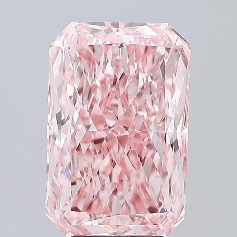 5.02ct Radiant Lab Grown Diamond (Colour Fancy Vivid Pink, Clarity VVS2, IGI Certified)