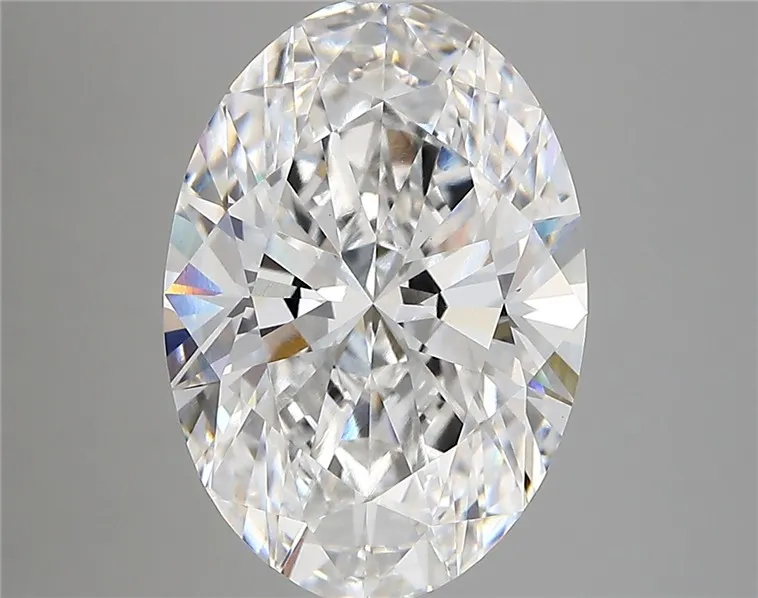 5.13ct Oval Lab Grown Diamond (Colour E, Clarity VVS2, Cut EX, GIA Certified)