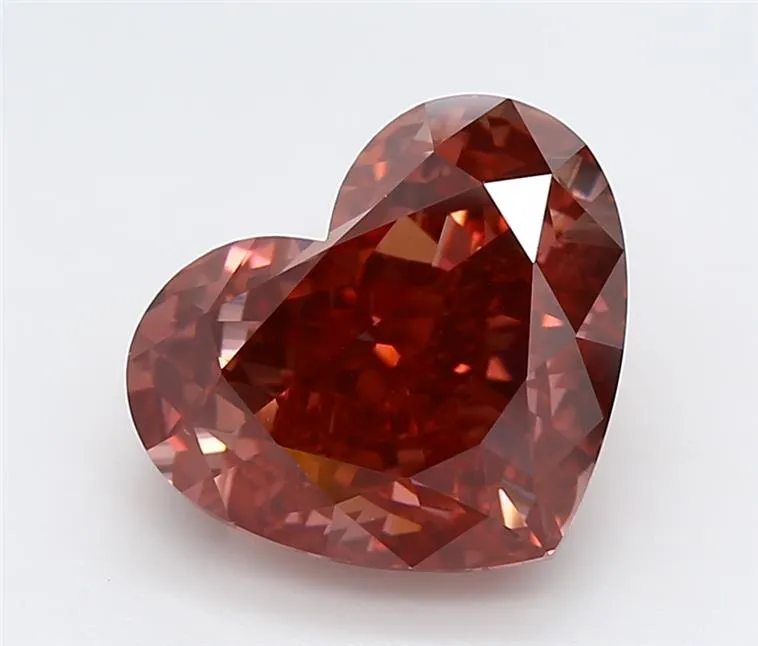 5.53ct Heart Lab Grown Diamond (Colour Fancy Vivid Pink, Clarity VS1, IGI Certified)