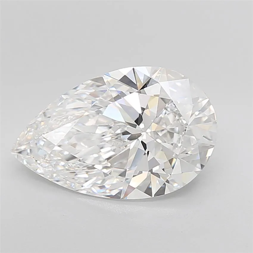 5.90ct Pear Lab Grown Diamond (Colour E, Clarity VVS1, Cut EX, IGI Certified)