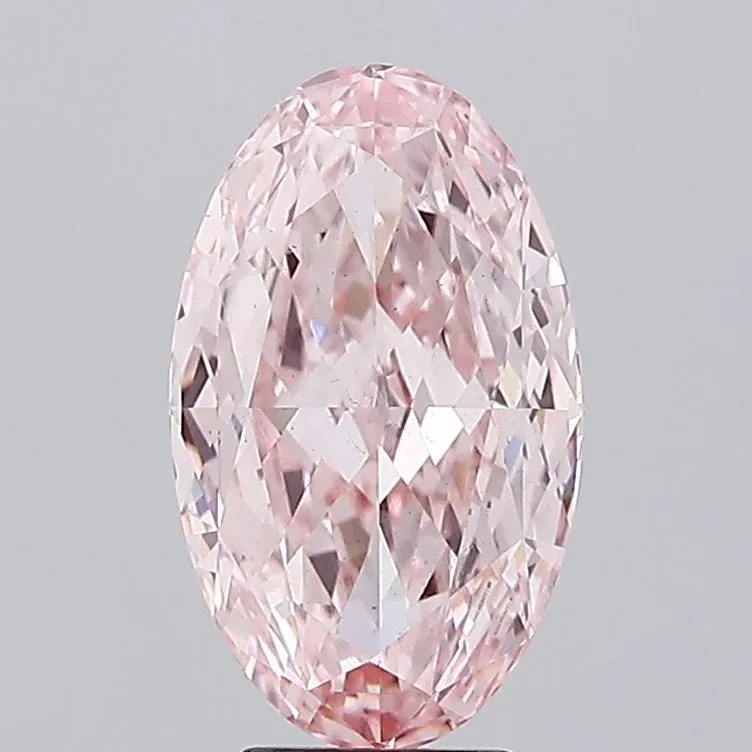 6.03ct Oval Lab Grown Diamond (Colour Fancy Intense Pink, Clarity VS1, IGI Certified)