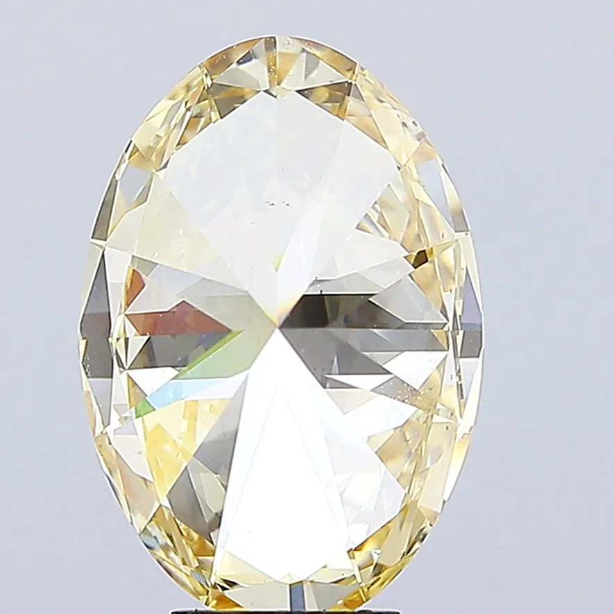 6.08ct Oval Lab Grown Diamond (Colour Fancy Intense Yellow, Clarity VS2, IGI Certified)