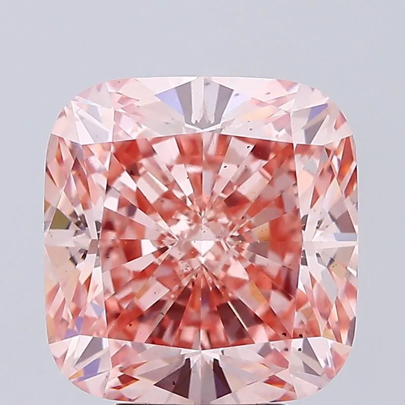 6.46ct Cushion brilliant Lab Grown Diamond (Colour Fancy Intense Pink, Clarity VS2, IGI Certified)