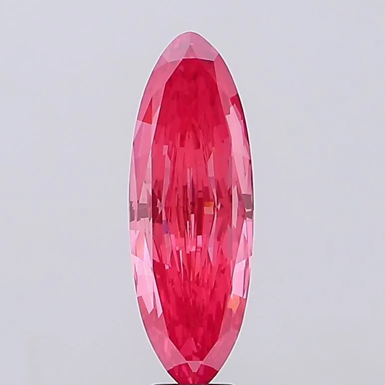 6.69ct Oval Lab Grown Diamond (Colour Fancy Vivid Pink, Clarity VS1, IGI Certified)