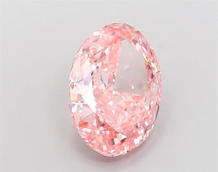 7.06ct Oval Lab Grown Diamond (Colour Fancy Vivid Pink, Clarity VS1, IGI Certified)