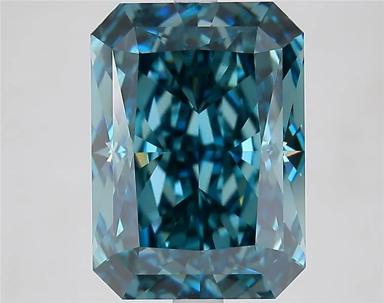 7.12ct Radiant Lab Grown Diamond (Colour Fancy Vivid Blue, Clarity VVS2, IGI Certified)