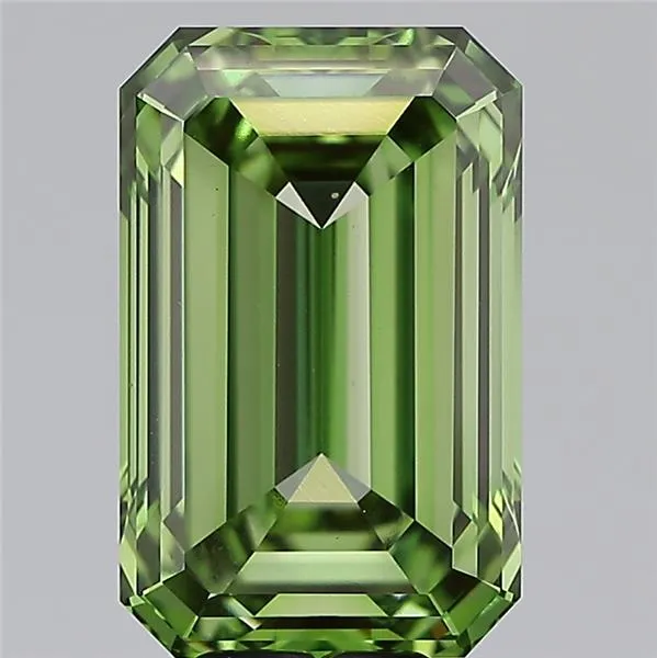 8.26ct Emerald Lab Grown Diamond (Colour Fancy Vivid Green, Clarity VVS2, IGI Certified)