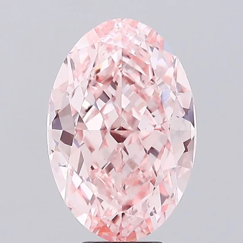 8.66ct Oval Lab Grown Diamond (Colour Fancy Vivid Pink, Clarity VS1, IGI Certified)