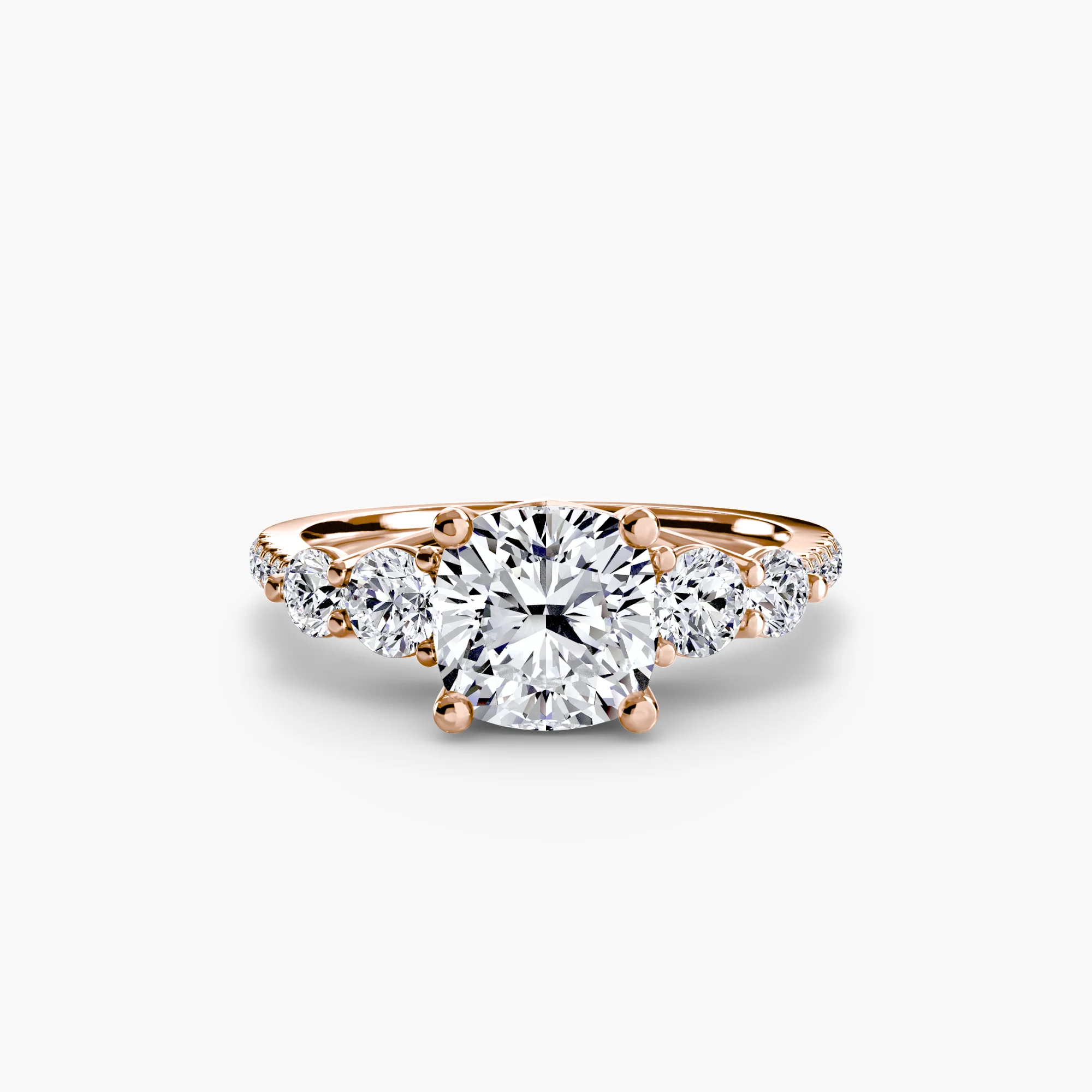 Five Stone Ring with Pavé Band - Image 84