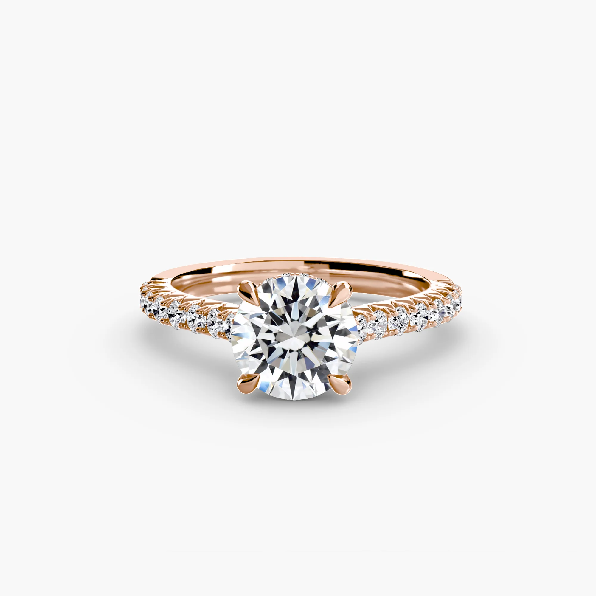 Solitaire with Pavé 5 - Image 7