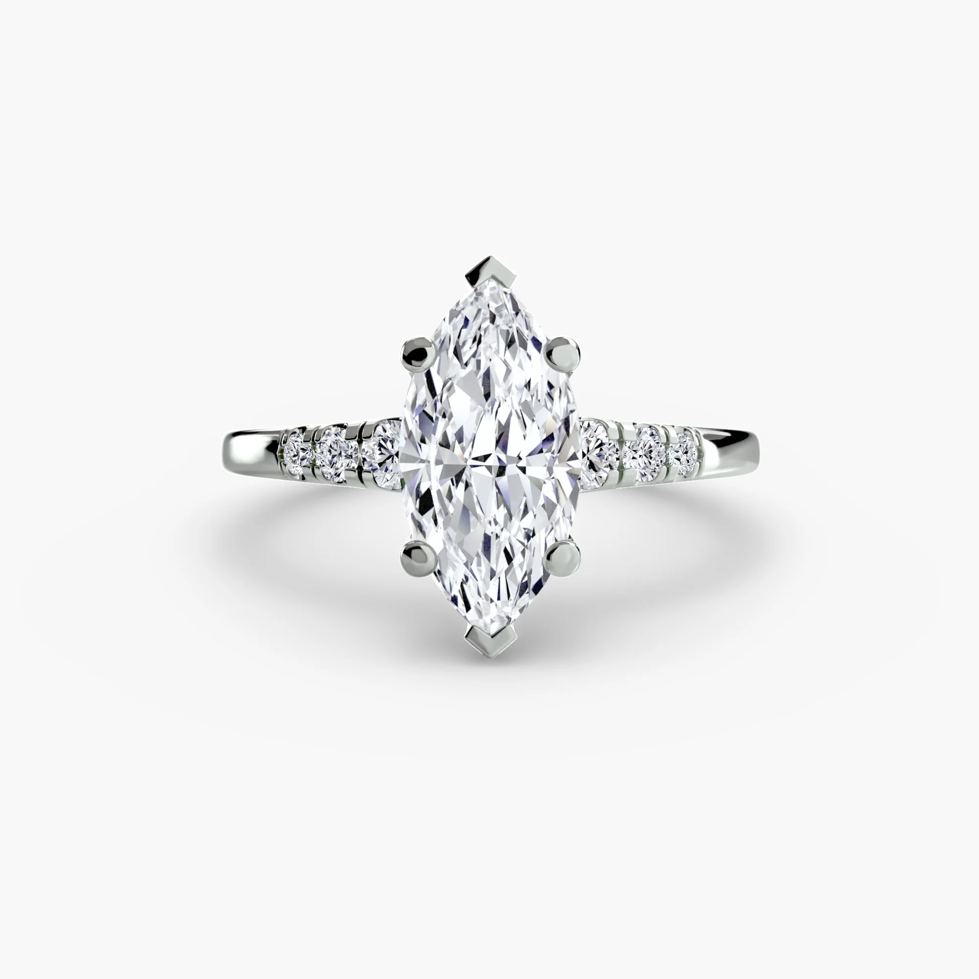 Solitaire with Shoulder Accents - Image 101