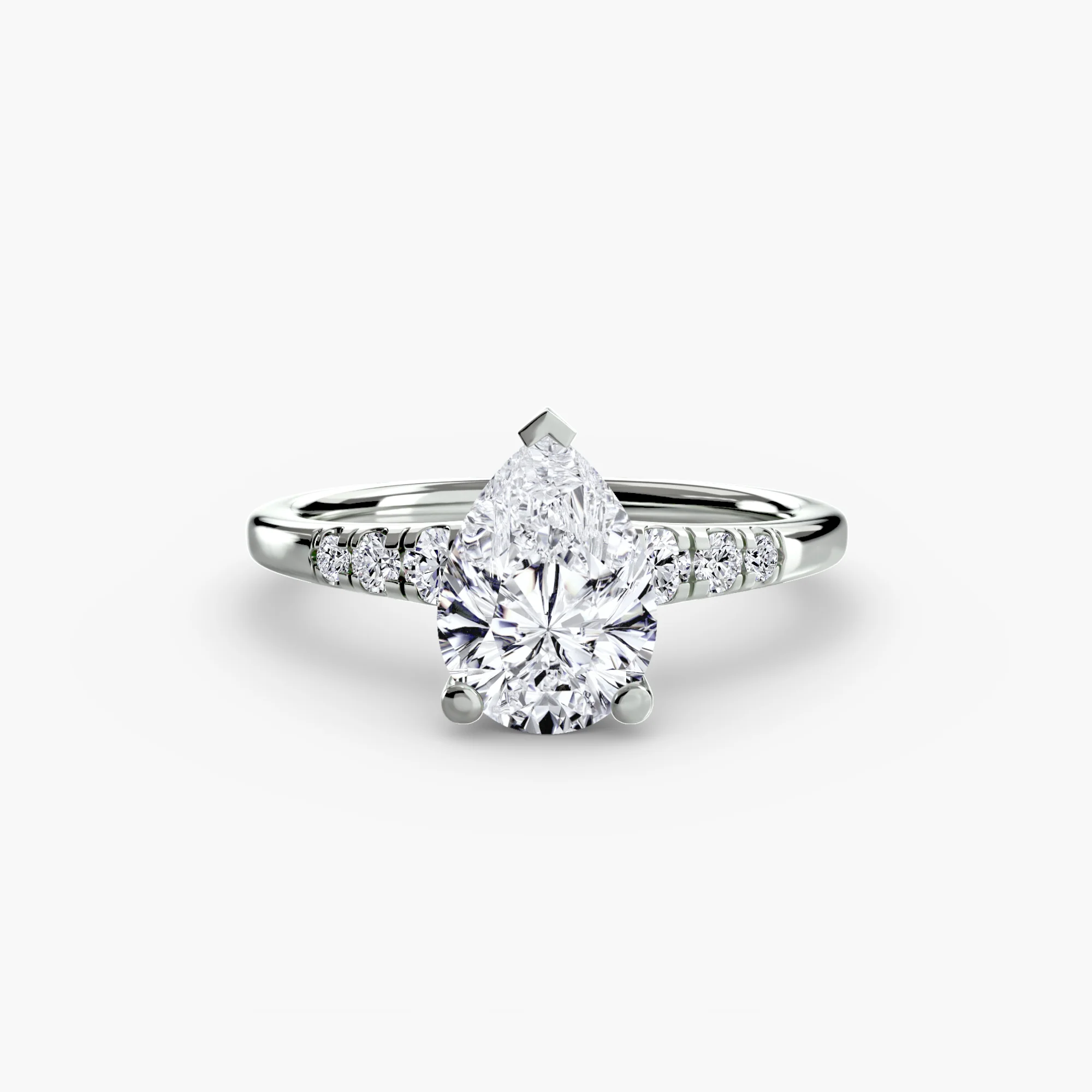 Solitaire with Shoulder Accents - Image 6