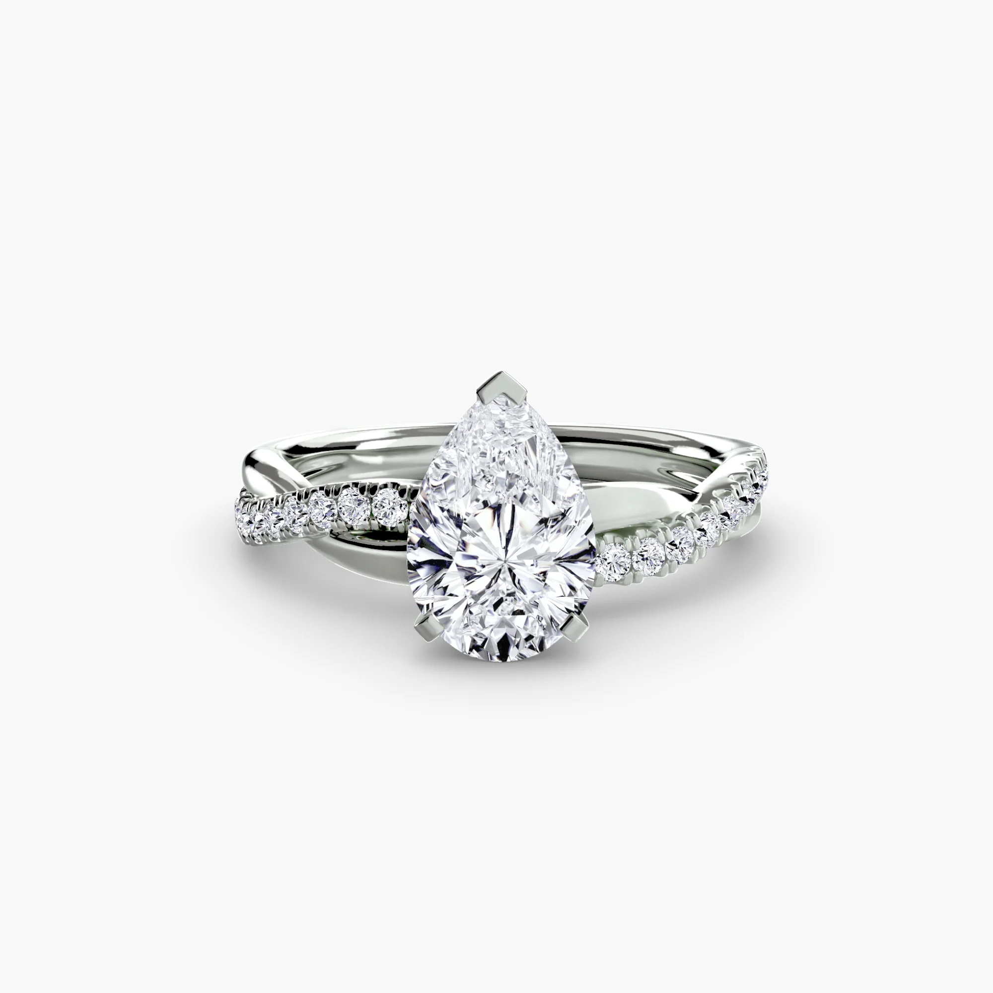 The Emerald Twist Pavé Ring - Image 86