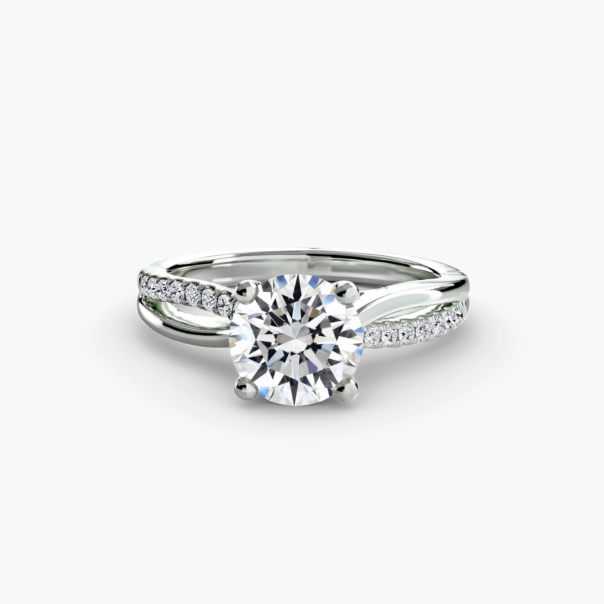The Split Shank Pavé Solitaire - Image 11