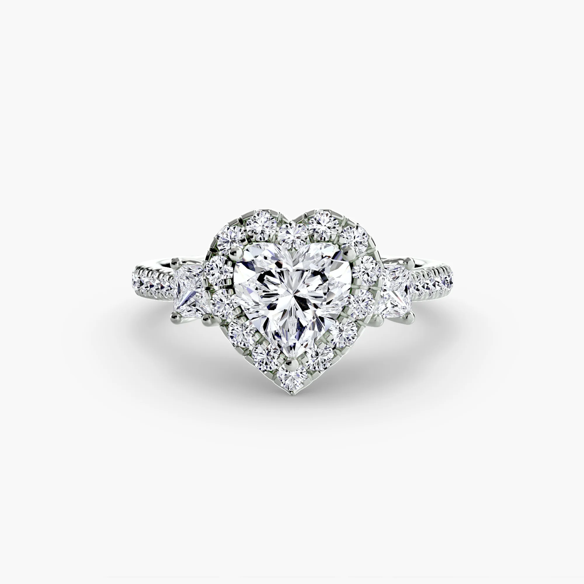 Three-Stone Ring with Halo 2 - Image 98