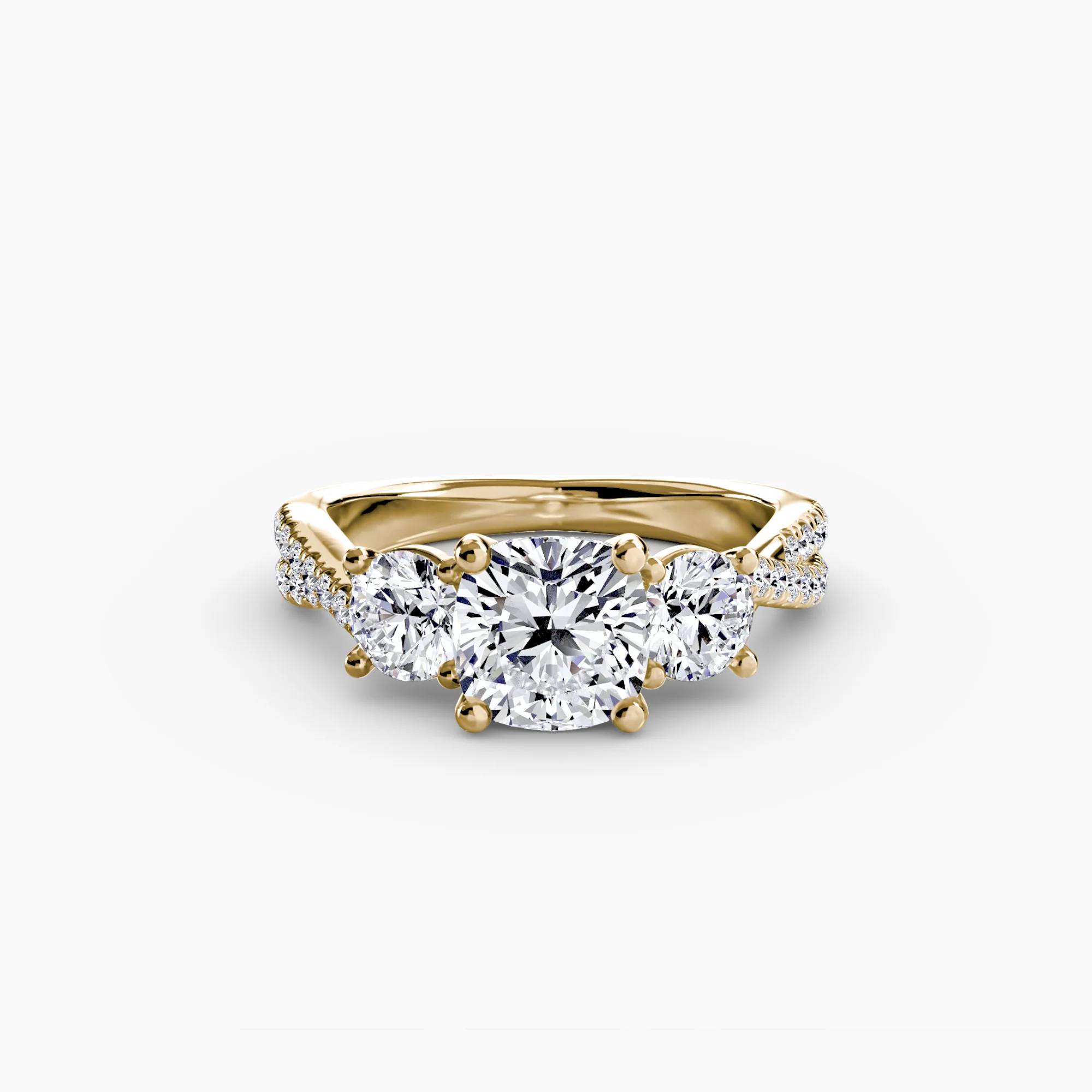 Three-Stone with Pavé Band 2 - Image 13