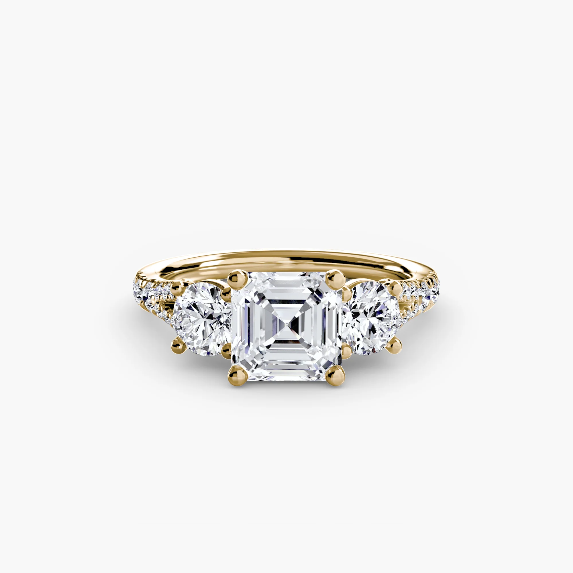 Three-Stone with Pavé Band 3 - Image 80